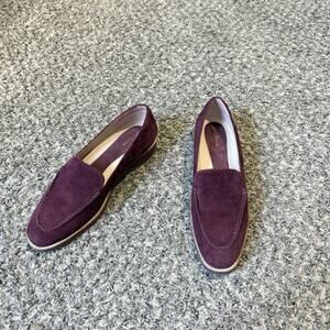 Cole Haan Burgundy Suede Loafers
